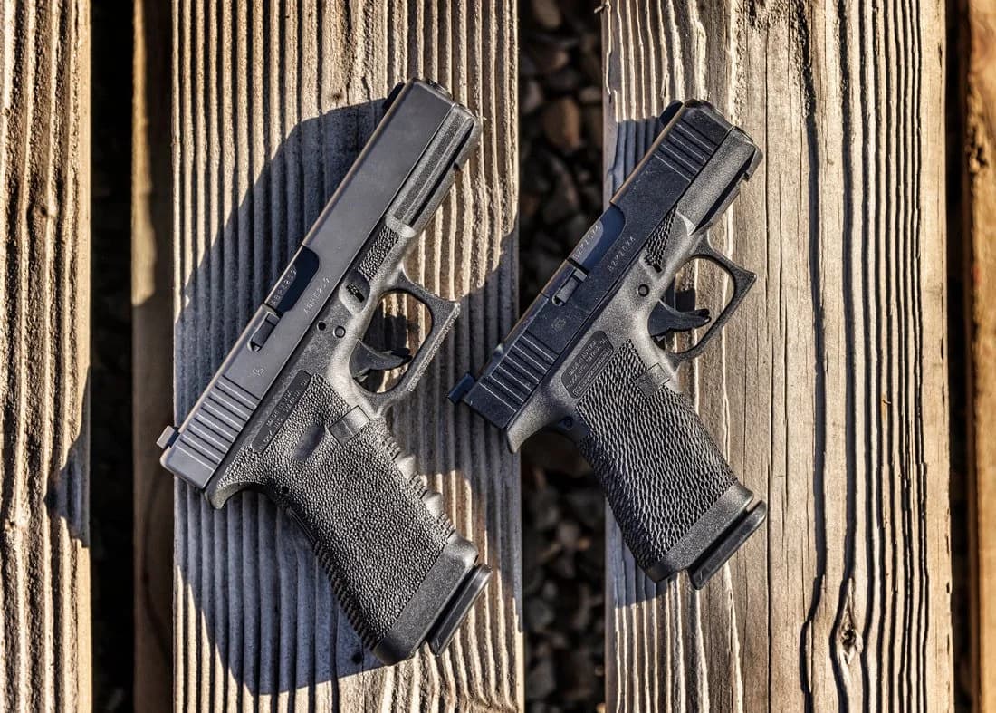 Hand Stippling custom work example 5 - Professional firearm customization by 365 Weapons