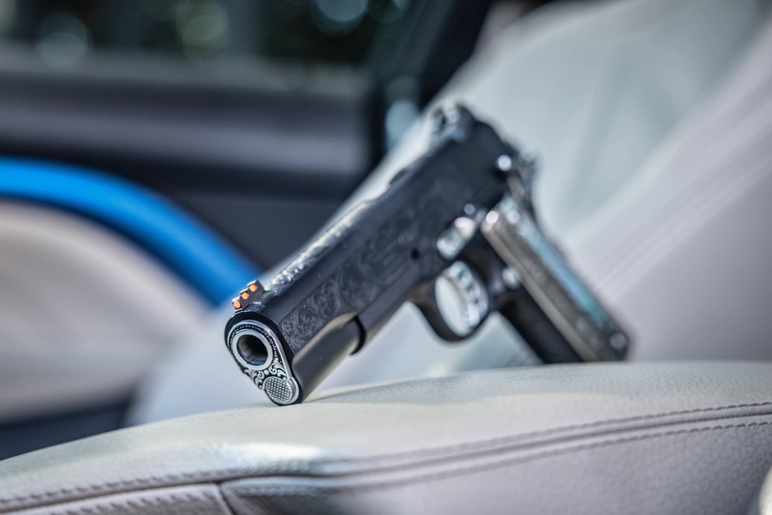 Laser Engraved 1911's custom work example 14 - Professional firearm customization by 365 Weapons