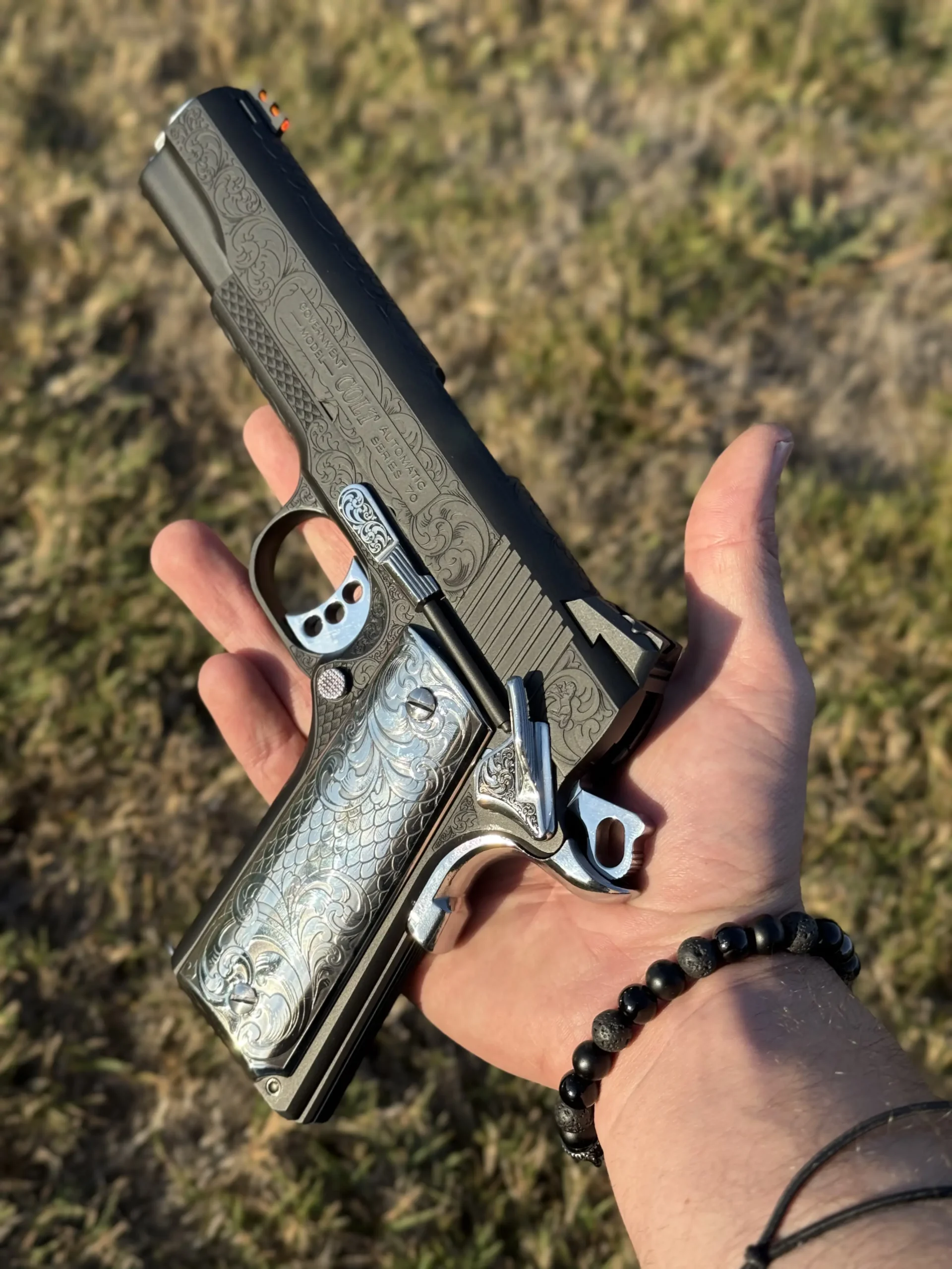 Laser Engraved 1911's custom work example 18 - Professional firearm customization by 365 Weapons