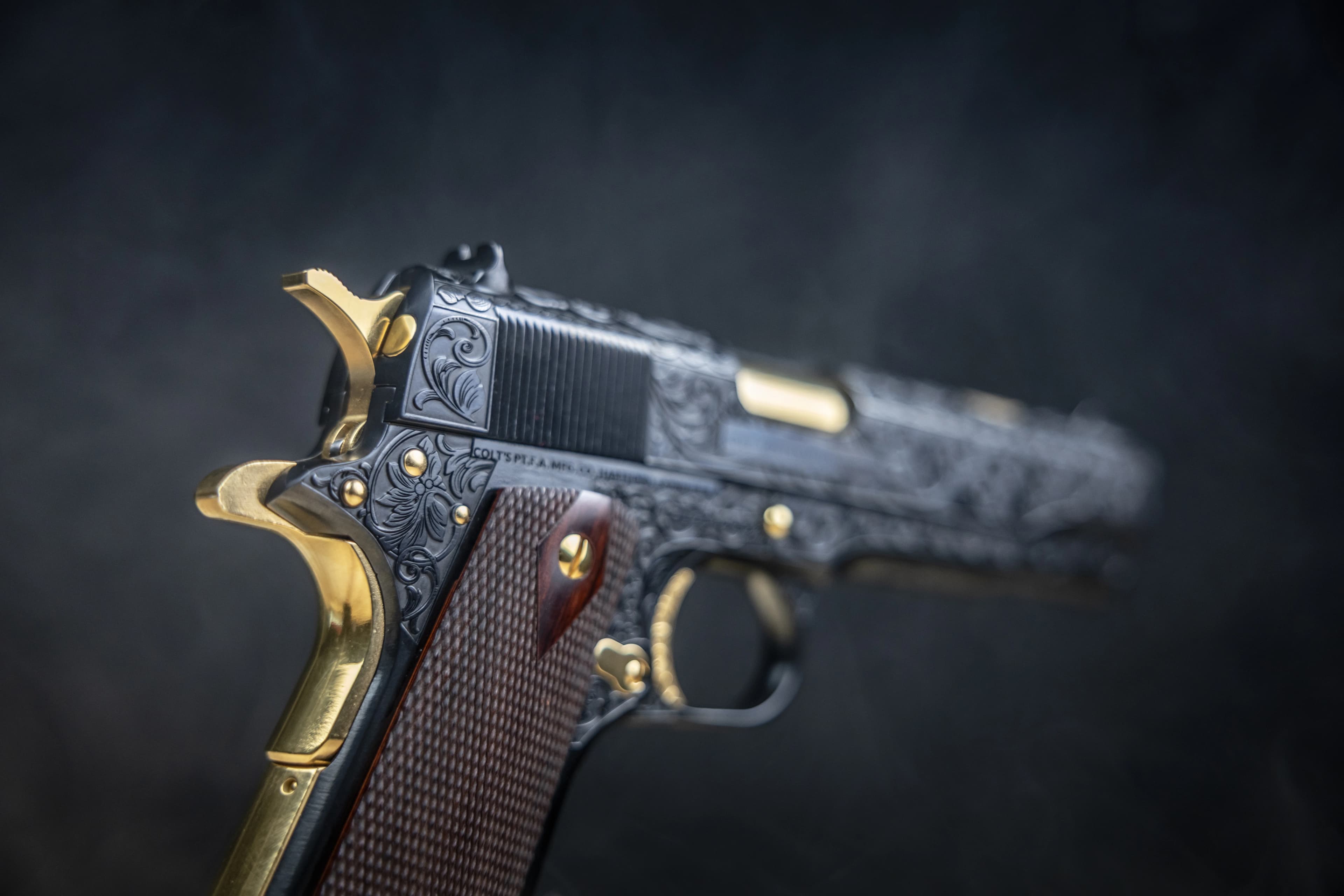 Laser Engraved 1911's custom work example 27 - Professional firearm customization by 365 Weapons