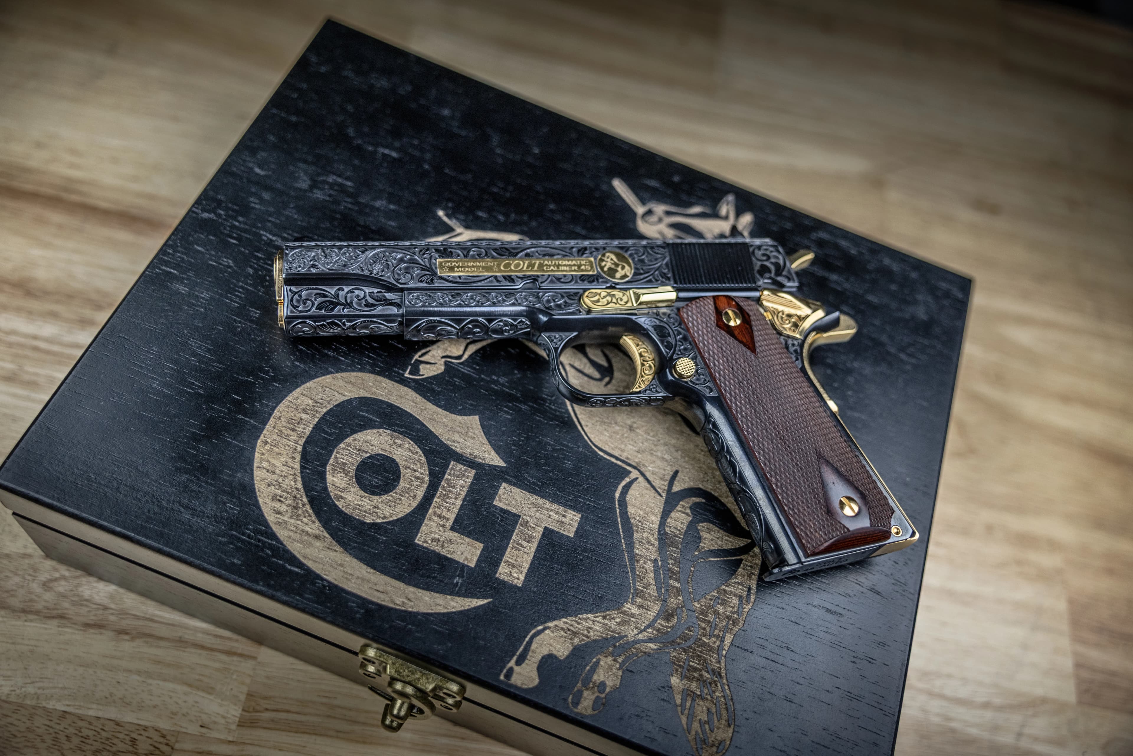 Laser Engraved 1911's custom work example 28 - Professional firearm customization by 365 Weapons