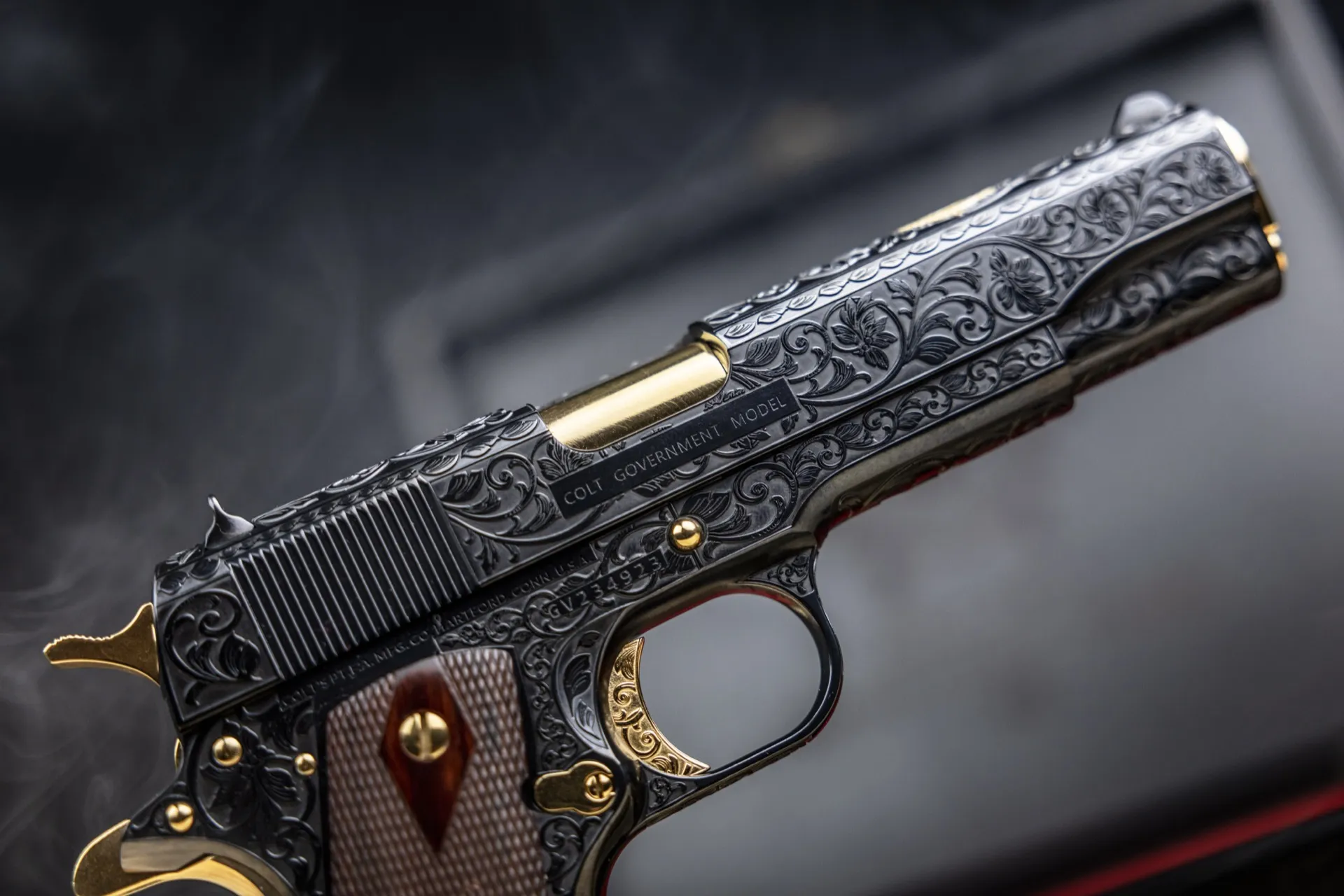 Laser Engraved 1911's custom work example 43 - Professional firearm customization by 365 Weapons