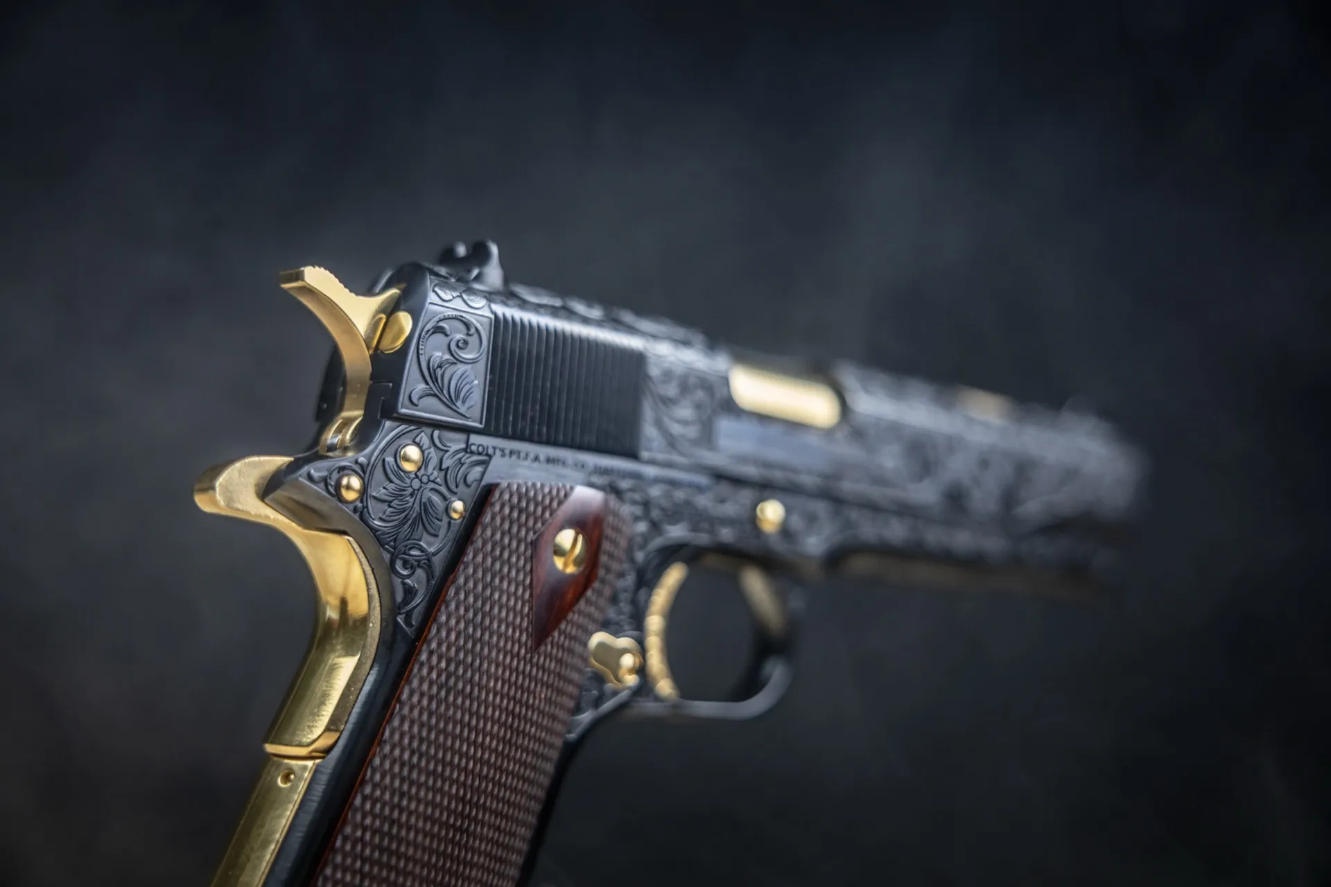 Laser Engraved 1911's custom work example 48 - Professional firearm customization by 365 Weapons