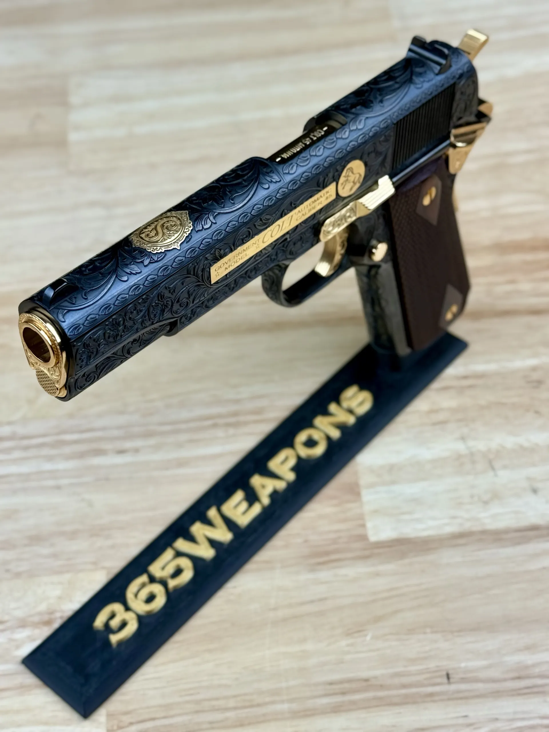 Laser Engraved 1911's custom work example 57 - Professional firearm customization by 365 Weapons