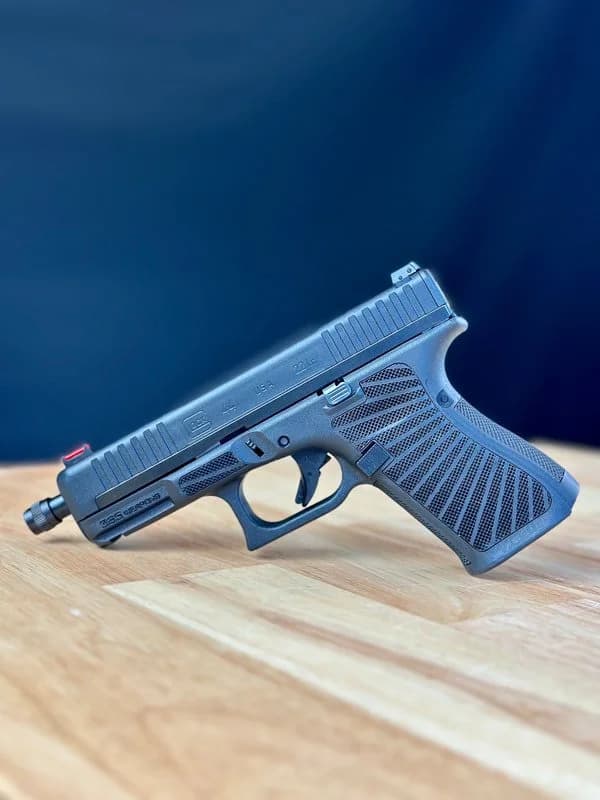Laser & Hybrid Stippling custom work example 8 - Professional firearm customization by 365 Weapons
