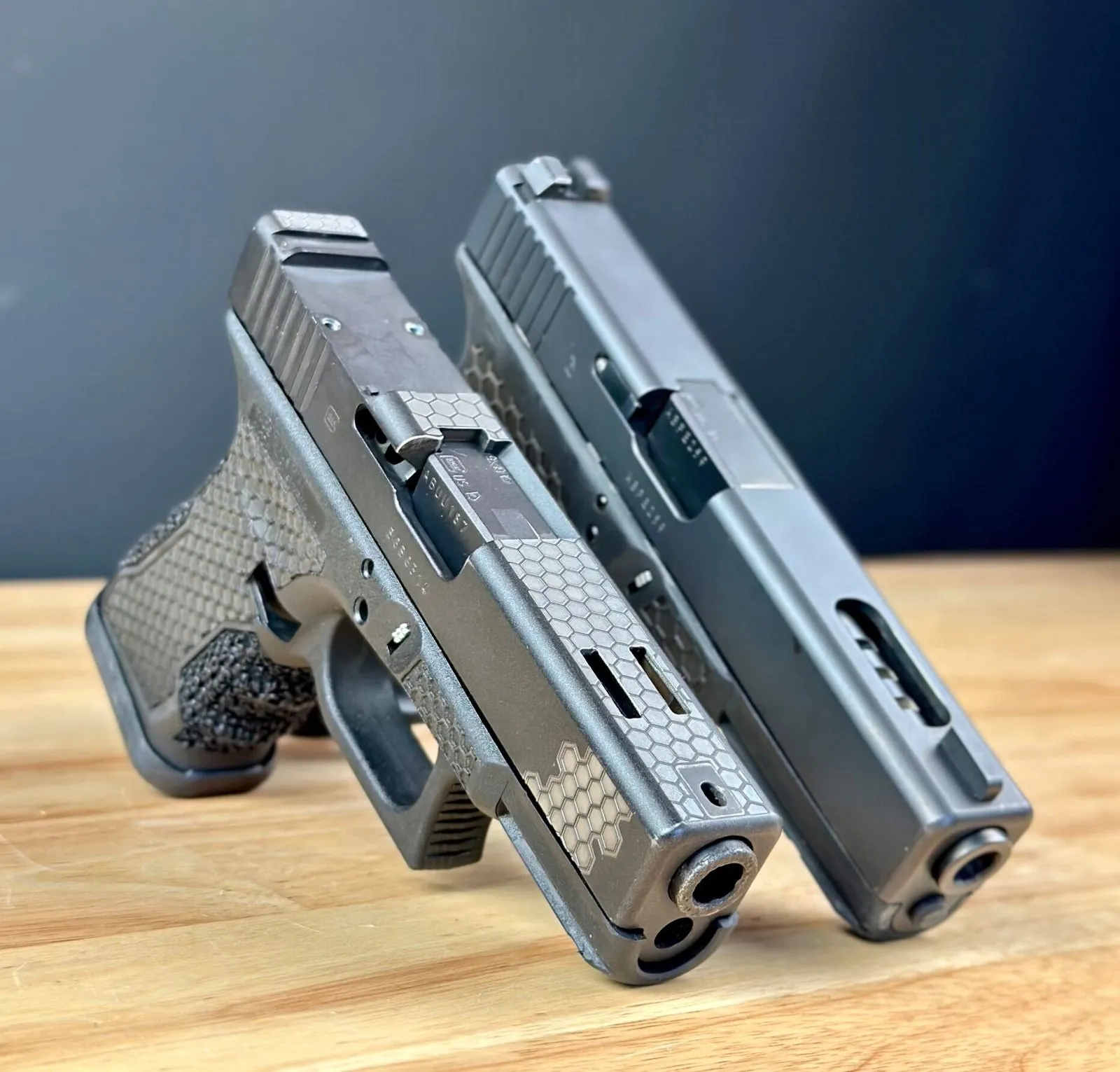 Pistol porting service with custom window cut in slide - 365 Weapons professional gunsmithing